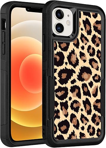 Miniatura 117 de Diseñada para iPhone 12/12 Pro, funda protectora delgada y ligera, de 6.1 pulgadas, para mujeres y niñas, bonito patrón de leopardo y guepardo