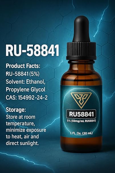 Vantanex RU58841 5% (50mg/mL) 1 Fl. Oz, Unisex Adult, Clear, Unscented, Drop, 1 Fluid Ounces