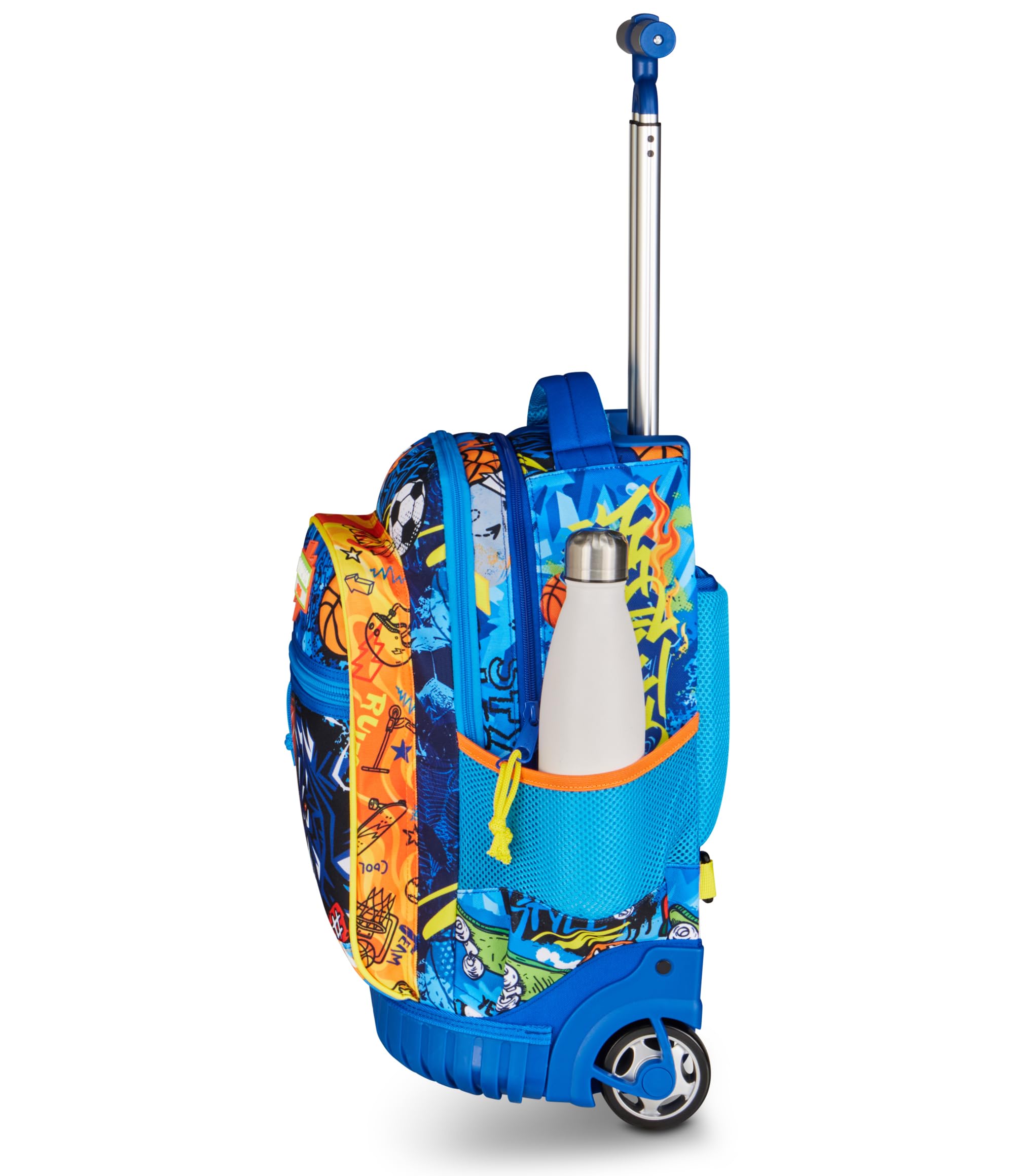 Mitama Trolley Run Extra TIGERPLAY, 33 Lt, Doppio Scomparto, Blu, Tasche multi funzione, bambino, Scuola elementare e media, Tempo libero e viaggi