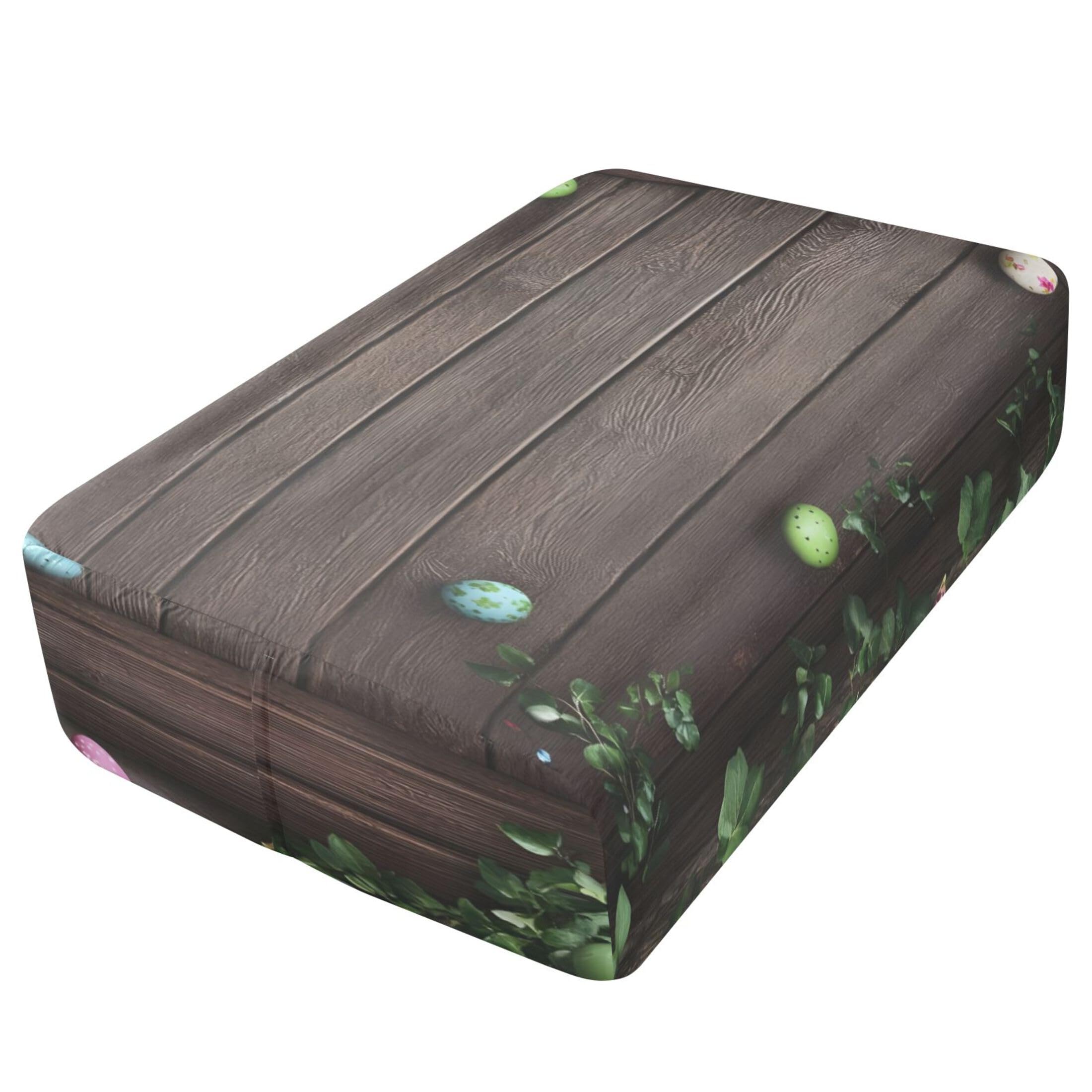 Sábana bajera individual con diseño de huevos de Pascua para colchón de aire, bolsillo extra profundo de 24 pulgadas, funda suave y transpirable con apertura de válvula de cremallera para