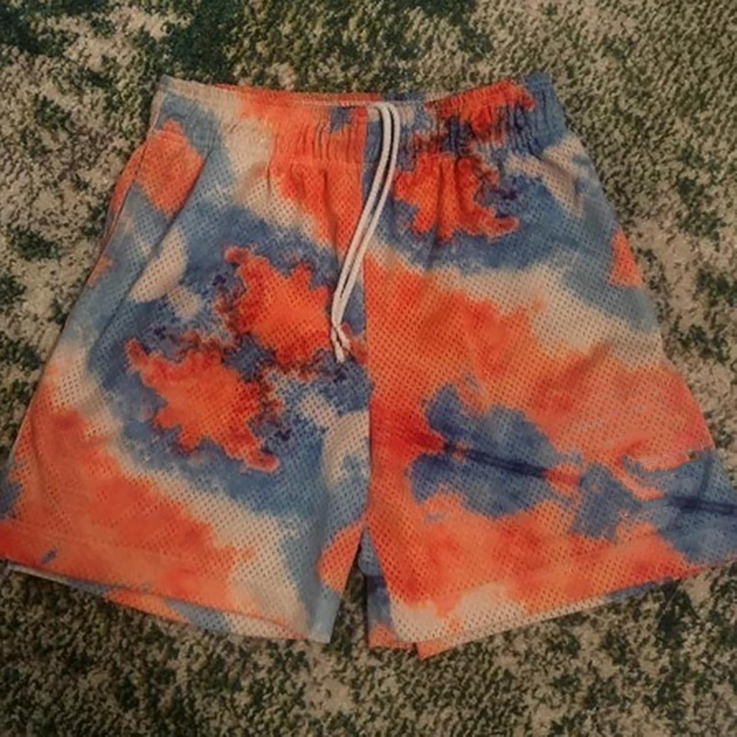 BOOMLEMON Mens Mesh Graphic Print Shorts Casual Workout Cool Shorts Gym Basketball Running Short Pants