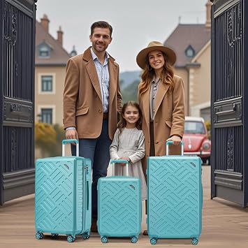 Medium Size Suitcase 24 inch Lightweight Luggage 20Kg ABS+PC Hard Shell Suitcase with TSA Lock Spinner Wheels