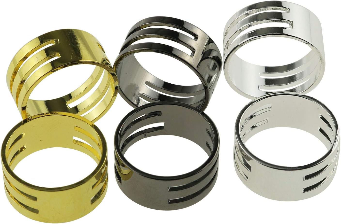 Tegg Jump Ring Set 6PCS 3Color Jump Ring Opening and