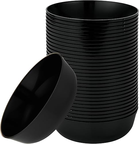 Miniatura 175 de [30 Pack 16 OZ Bowls] Edge Collection Mint Green Plastic Party Soup Bowls Premium heavyweight Elegant Disposable Tableware Dishes