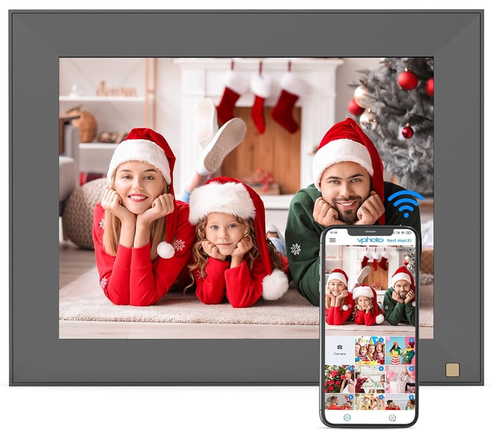【新品未使用】Digital Photo Frame Amazon.com : FULLJA Dual-WiFi Digital Photo Frame - 11-inch