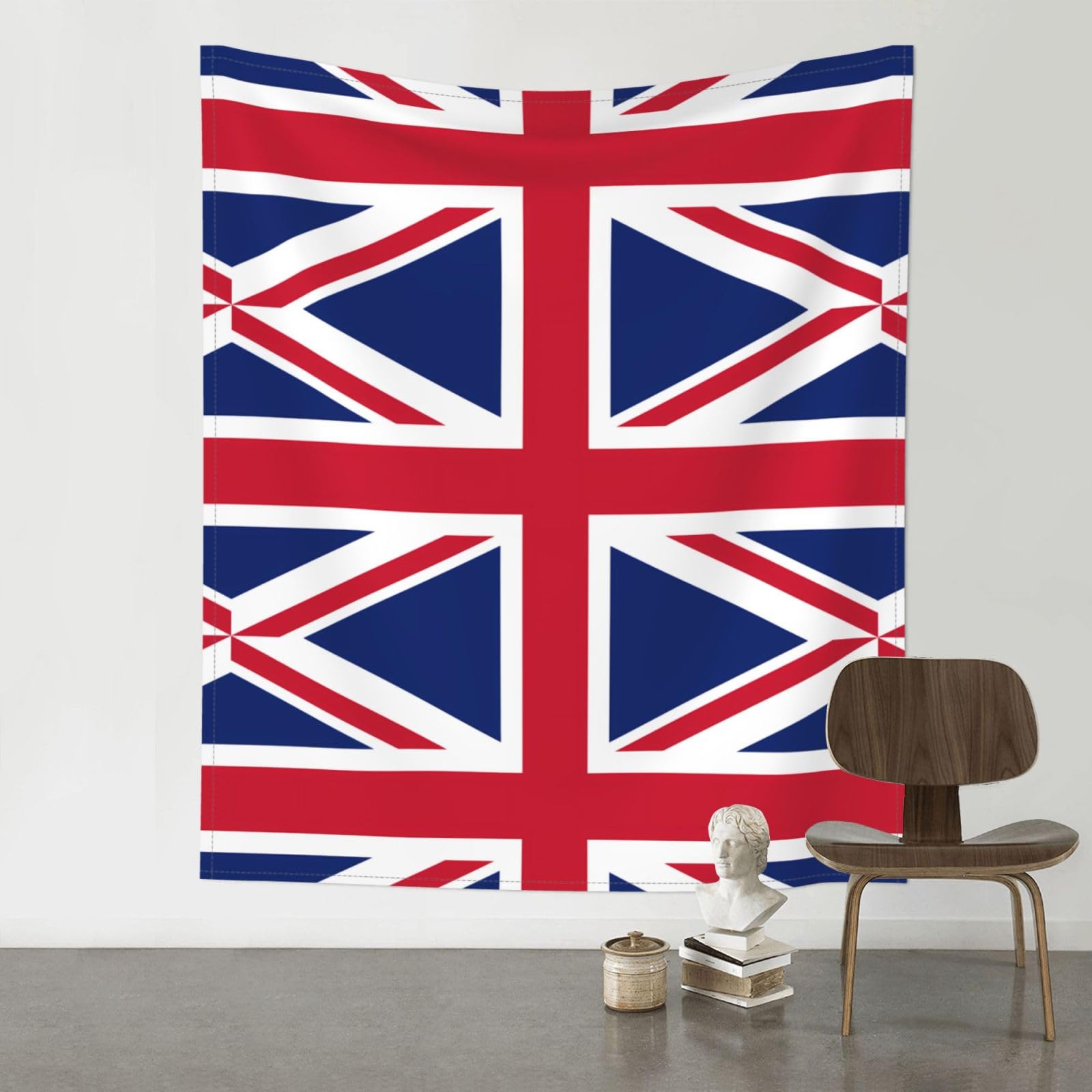 YYHWHJDE British flag Prints Wall Tapestry 60x51in - High-Grade Polyester Throw Blanket for Bedroom, Dorm, Beach & Picnic Decor
