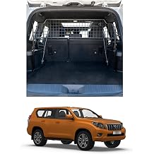 Travall Compatible with Toyota Land Cruiser 2023+ Dog Car Barrier Guard Custom Fit Heavy Duty Steel Mesh Trunk Divider Safety Travel Premium Luggage Cargo Barrier Backseat Protection