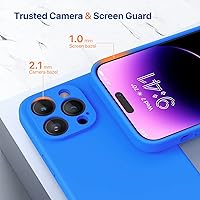 Vista 1506 de Miracase Funda diseñada para iPhone 13 Pro Max con protector de pantalla, [forro de microfibra suave antiarañazos], funda protectora de silicona