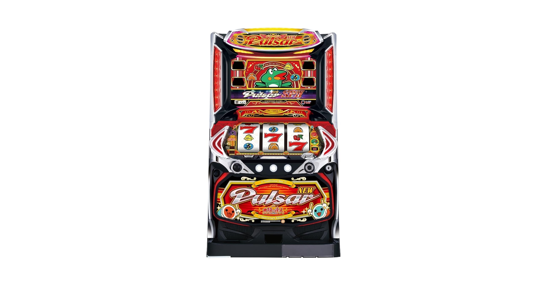 ニューパルサーSP4 with 太鼓の達人（不要機取付済）スロット実機☆送料無料 パチスロ実機 「ニューパルサーSP4 with 太鼓の達人」 送料無料