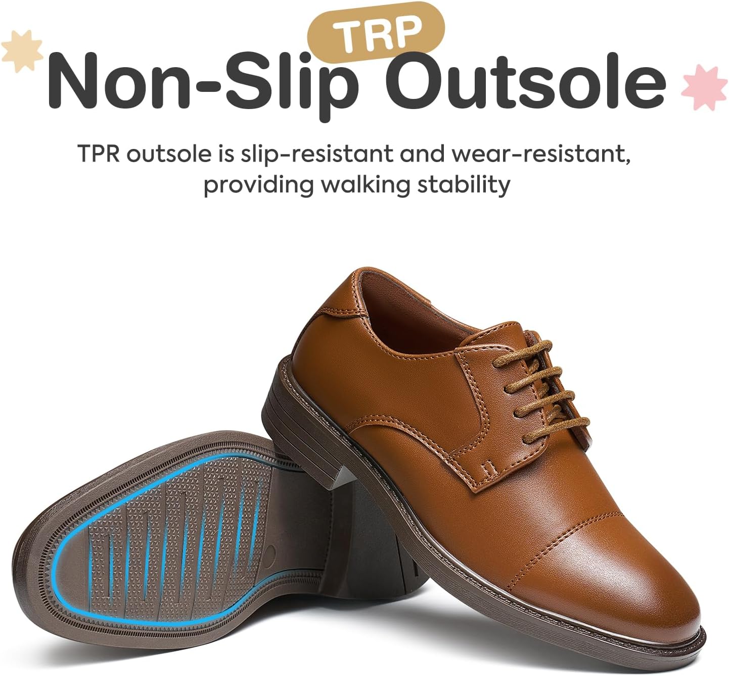 GINNI Boys Dress Shoes Classic Oxfords Wedding Church Formal Shoes for Toddler/Little Kid/Big Kid - Image 6