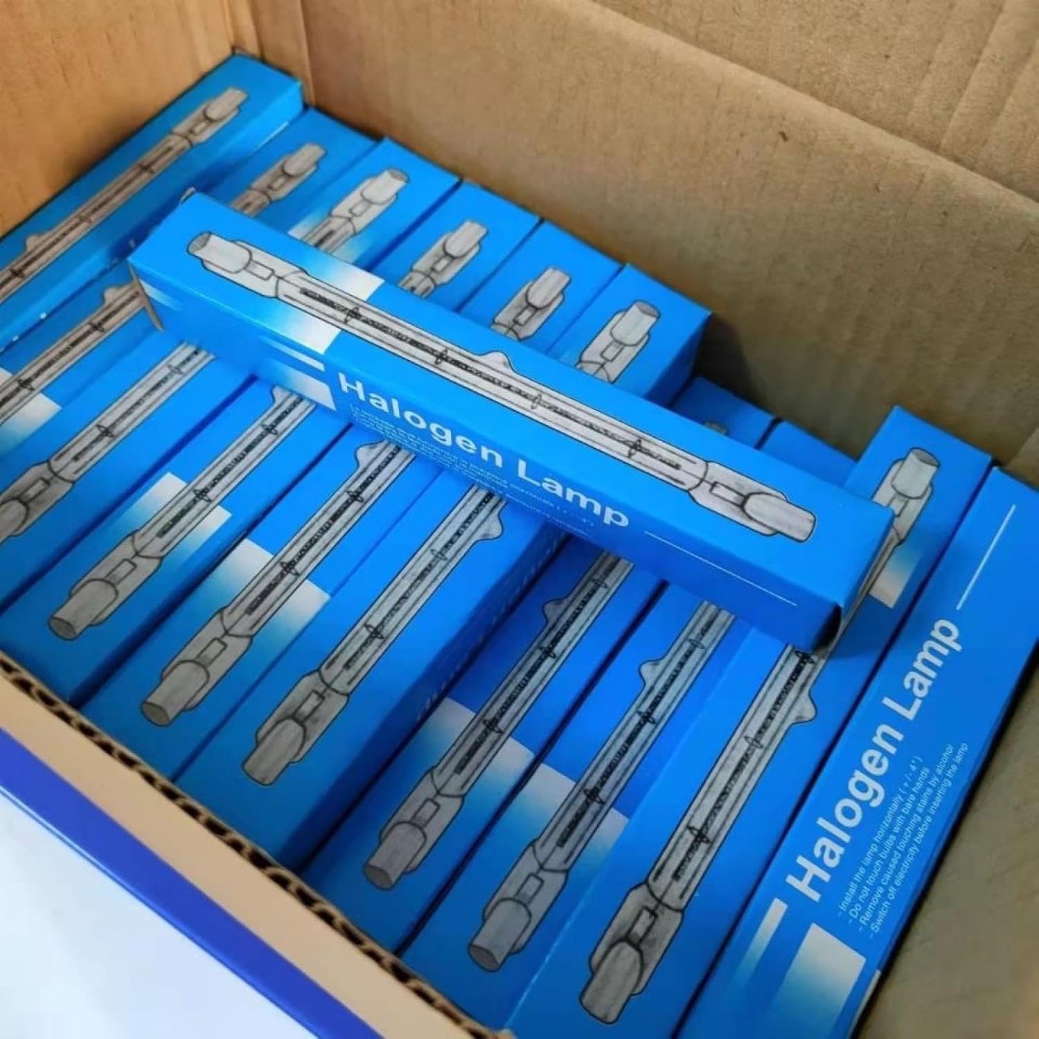 R7S Halogen Bulbs - 5Pcs J254MM 1000W/1500W 220-240V 2800K Adjustable Linear Lamps for Home, Office & Commercial Lighting 254MM-1500W