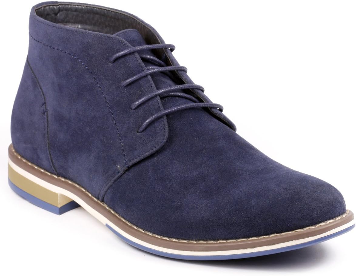 MetrocharmMC131 Men's Lace Up Casual Fashion Ankle Chukka Oxford Boot