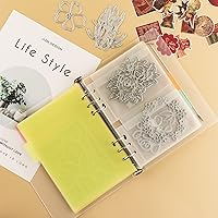 Vista 8 de BAOFALI 10PCS A5 Size Dividers for 6 Ring Binder,with Reinforced Edge and 10 Tabs,Paper Index Divider Category Page Tab Indexing Cards Die and Stamp