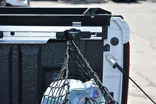 Miniatura 5 de Red de carga organizadora de maletero trasero para RAM 1500 2019-2025  Red de carga estilo sobre para recogida  Organizador de maletero elástico de