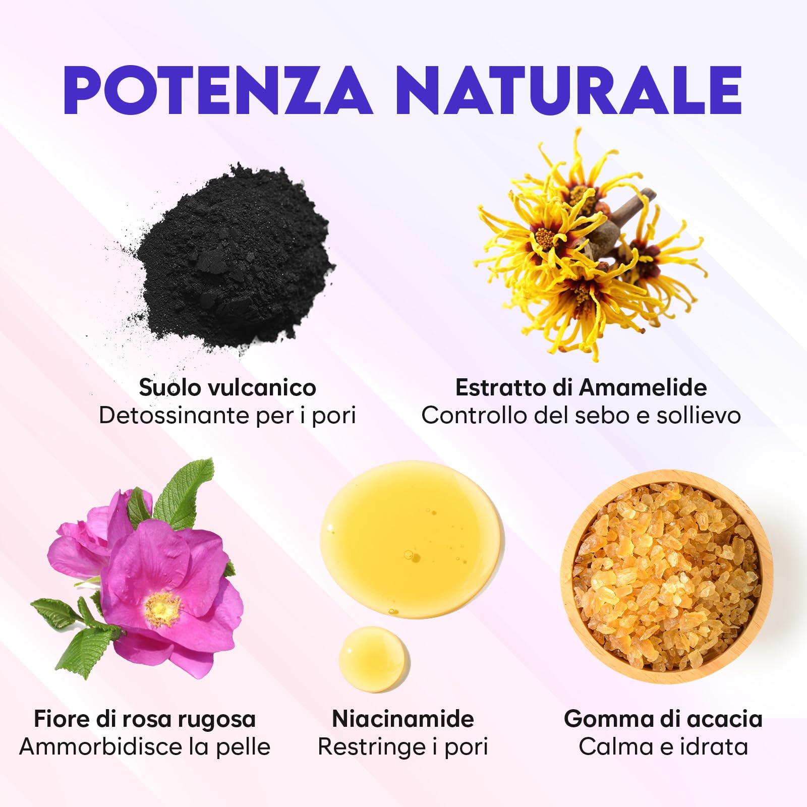 Cerotti Punti Neri Naso – Cerotti per Punti Neri con Amamelide e Niacinamide – Pore Strips per Rimuovere Bianchi e Liberare i Pori (24 Pezzi)