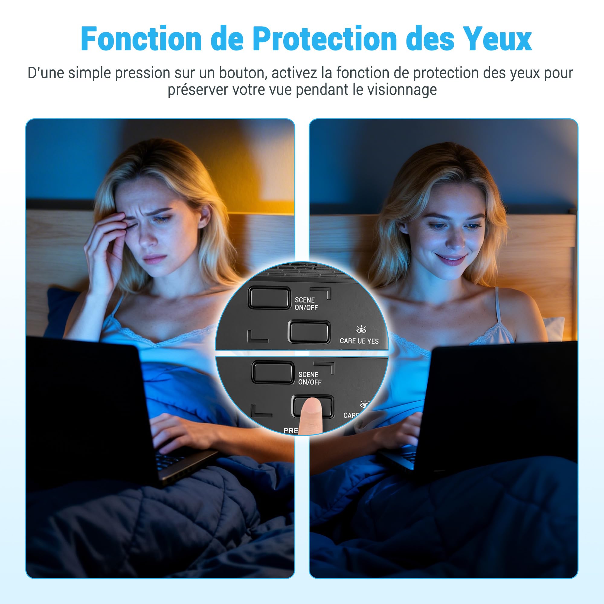 Lecteur CD/DVD portable 17,5'' écran HD pivotant 15,6'' CD MP3 USB SD batterie son stéréo voiture externe