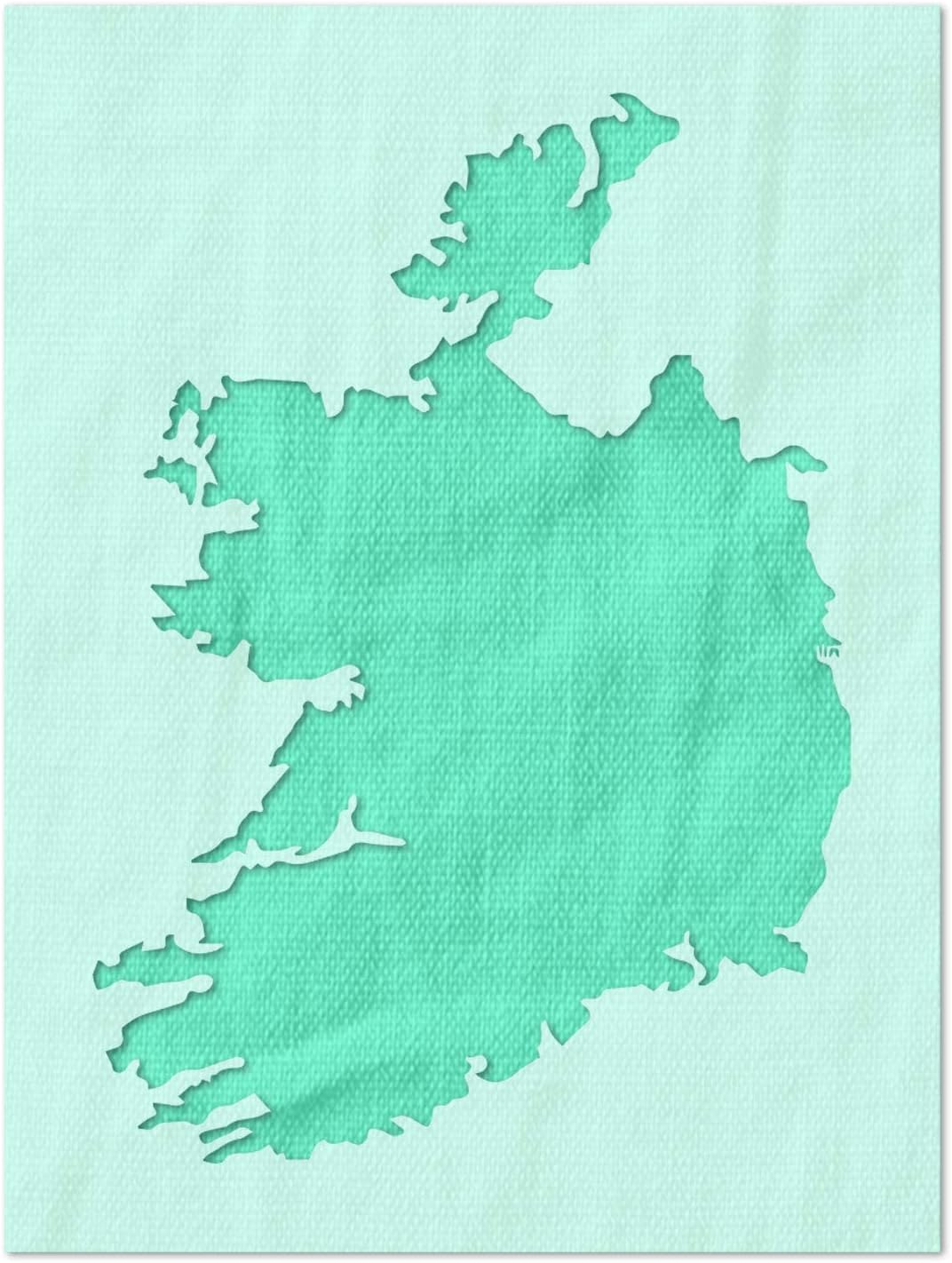 Stencil Stop Ireland Stencil Reusable for DIY Projects, Painting, Drawing, Crafts