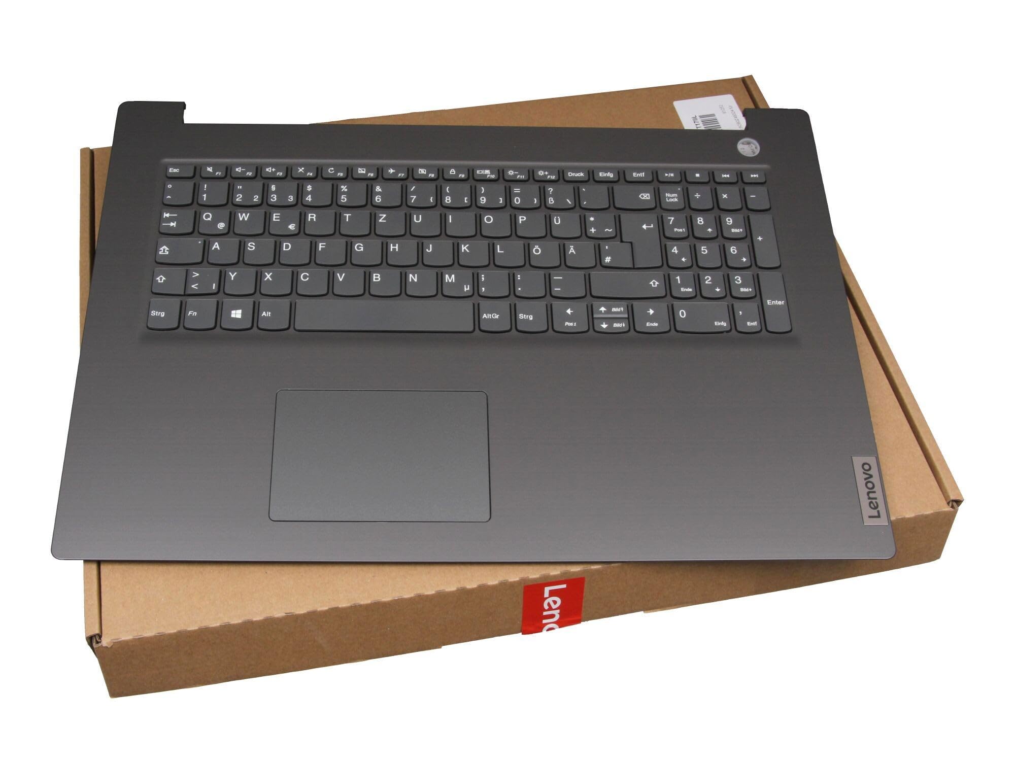 Lenovo V17-IIL (82GX) original Tastatur inkl. Topcase DE (deutsch) grau/schwarz