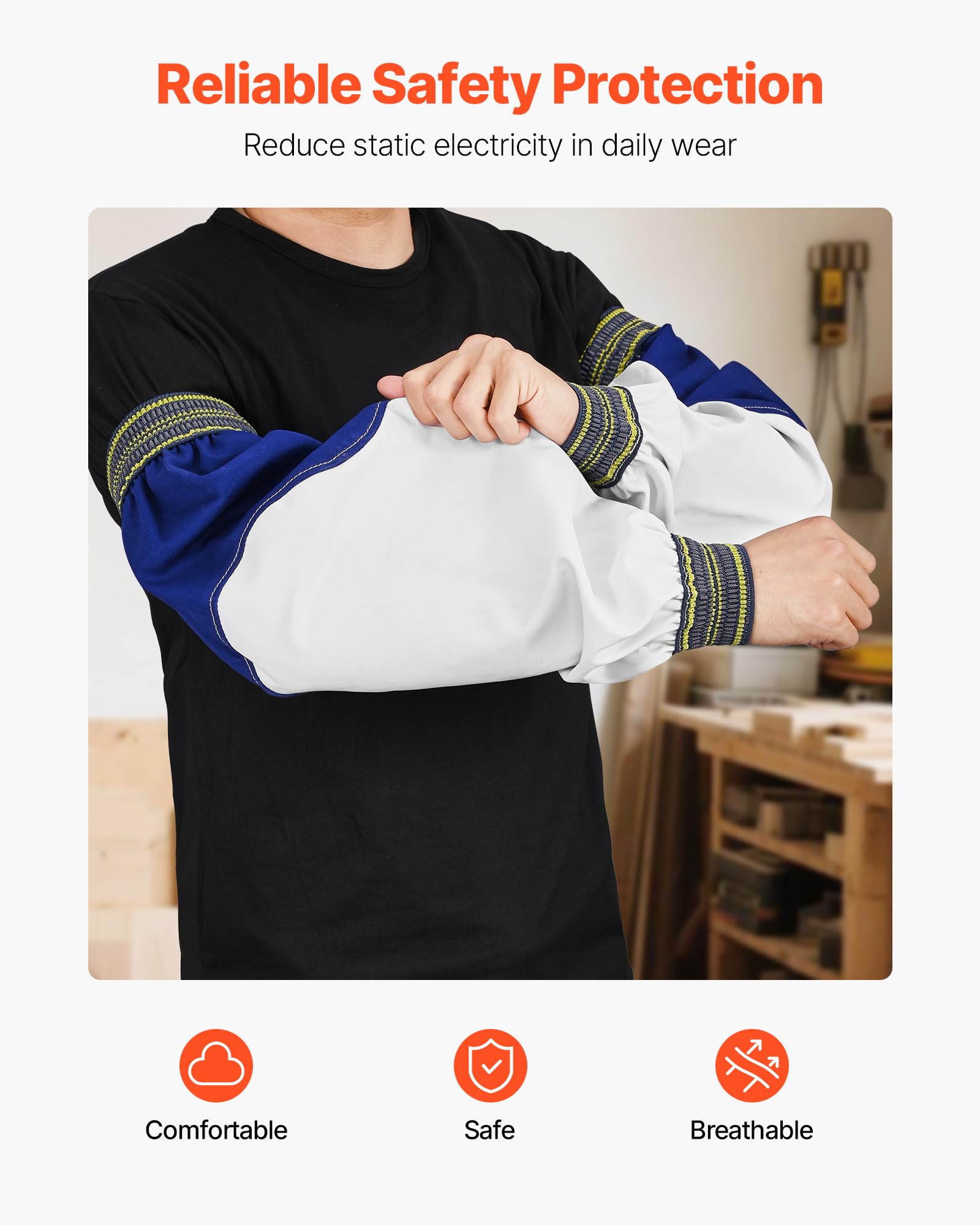 VEVOR Schweißerärmel Calentadores de soldadura Unisex adulto (Pack de 1)