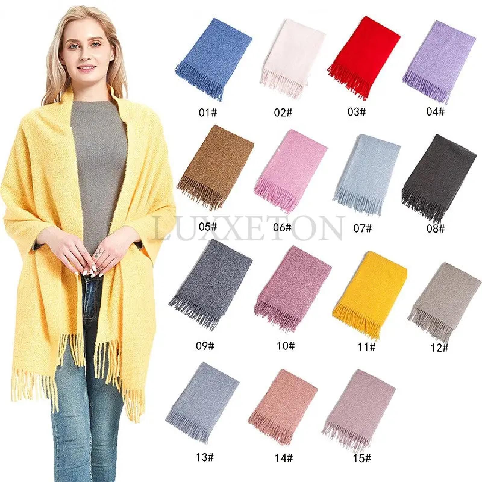 Schals Tücher Halstuch Scarf Damen Winterschal Fühlen Sie Sich Quaste Schal Wraps Weiche Warme Decke Schals Luxus Weibliche Schal Wrap Hijab