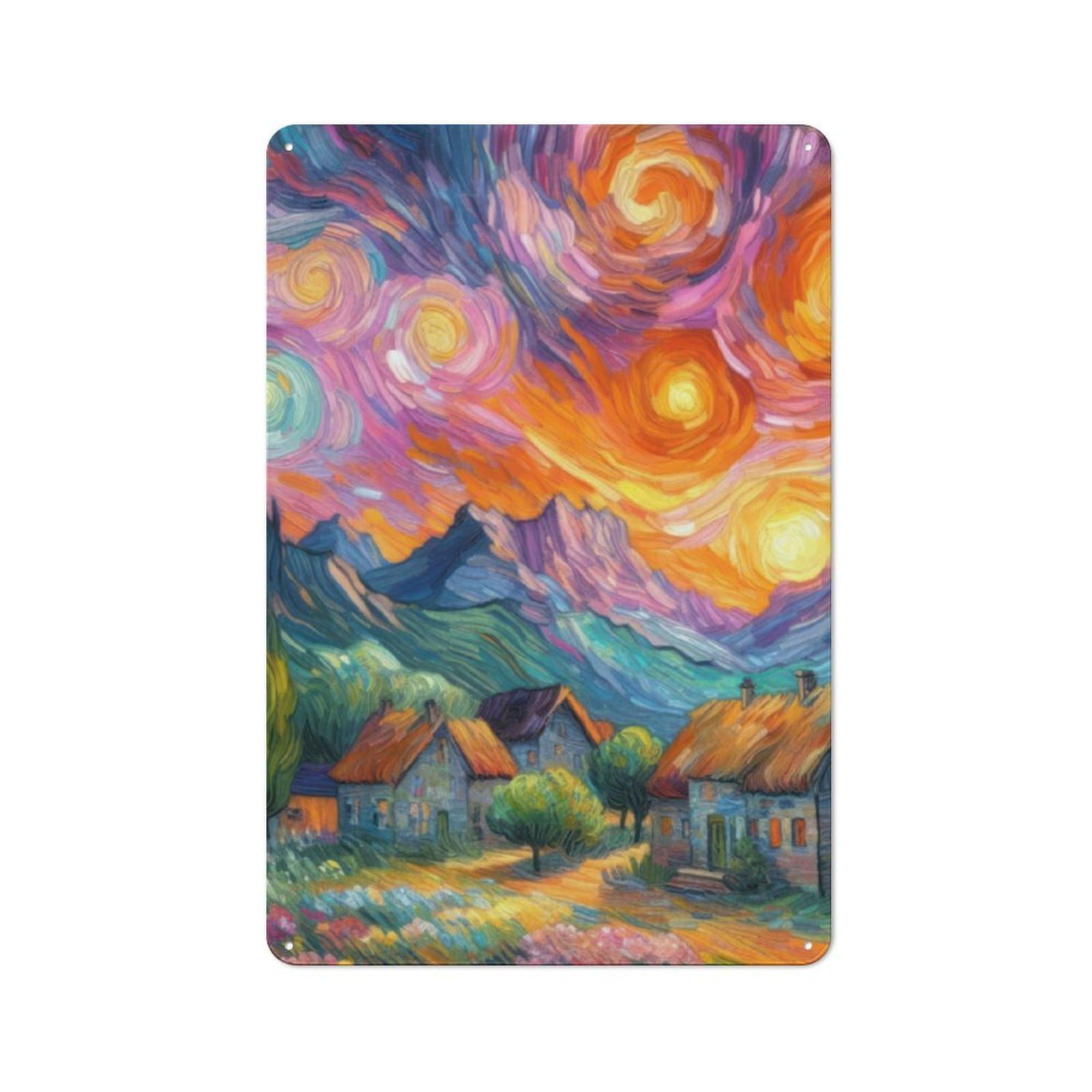 Junmoney Painting V5 Rustic Metal Plaque 30X20cm For Studio Or Craft Room, Housewarming Present For People Styling Studio And Craft Room