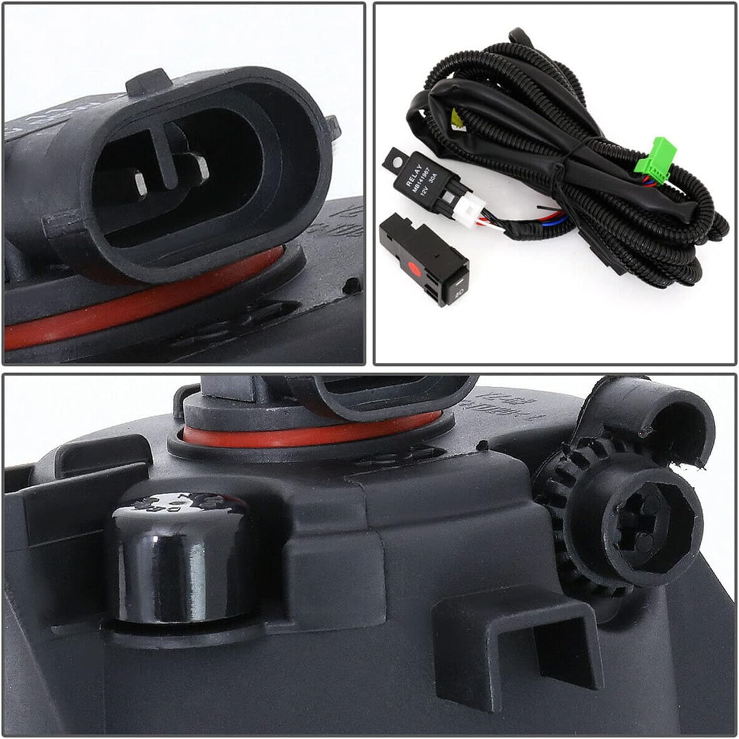 labwork Front Bumper Fog Lights Replacement for Altima 4-Dr 2016-2018 Driver+passenger Side Fog Lamps Switch Kit 261508990A - Image 4