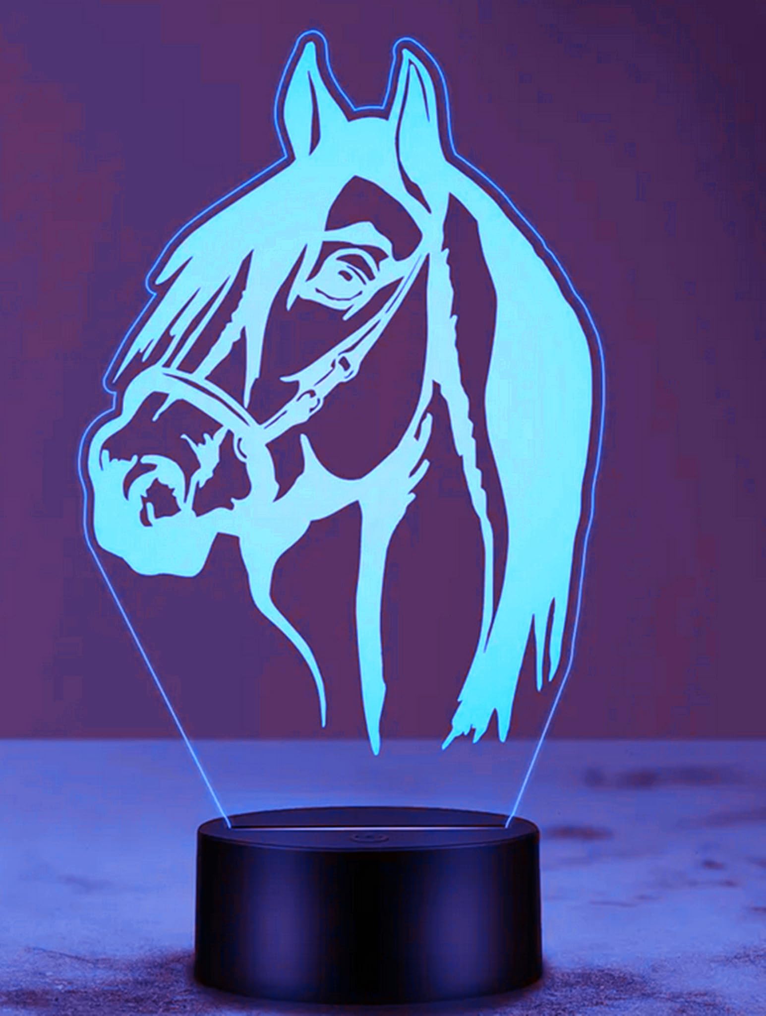 Nastrojowe światło 3D, 7 kolorów, przełącznik dotykowy, USB, lampa stołowa, LED, pomysł na prezent do domu, na imprezę lub urodziny