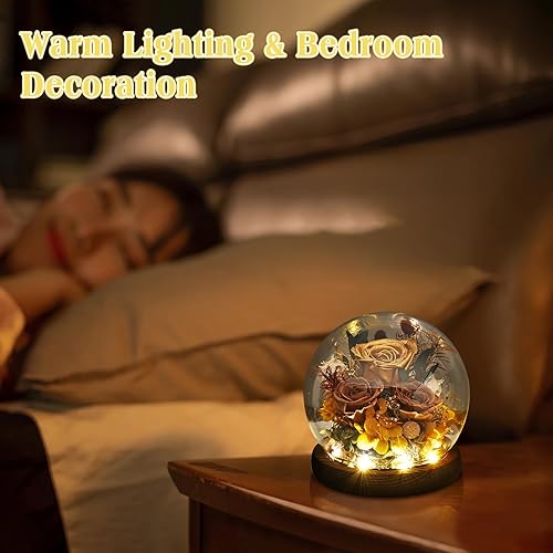 Miniatura 6 de Regalos para mujeres, esposa, mamá, abuela, flores preservadas en el día de la madre, aniversario, boda, Navidad, regalos de Acción de Gracias