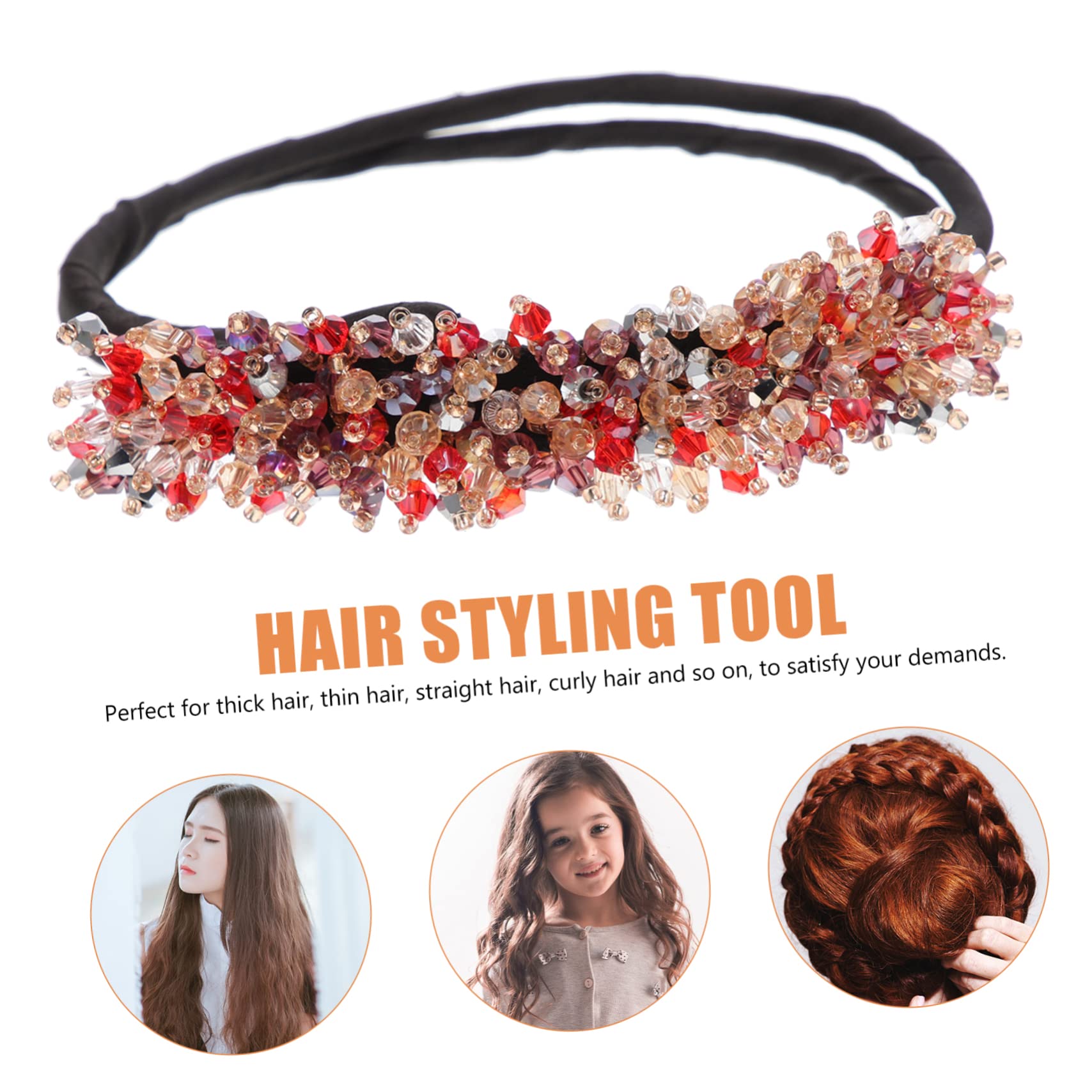 Healeved 9stücke Teiliges Haar Dutt Maker Crystal Bun Maker Für Frauen Elastische Haargummis Und Haarstyling-werkzeug Für Yoga Parties Und Besondere Anlässe