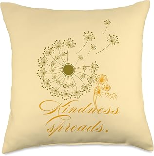 Dandelion, flower, kind words, casual, sweet, seed,wish,cute Throw Pillow