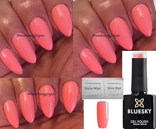 Bluesky A97 Pink Coral Pastel Blossom Nail Gel Polish UV LED Soak Off 10ml