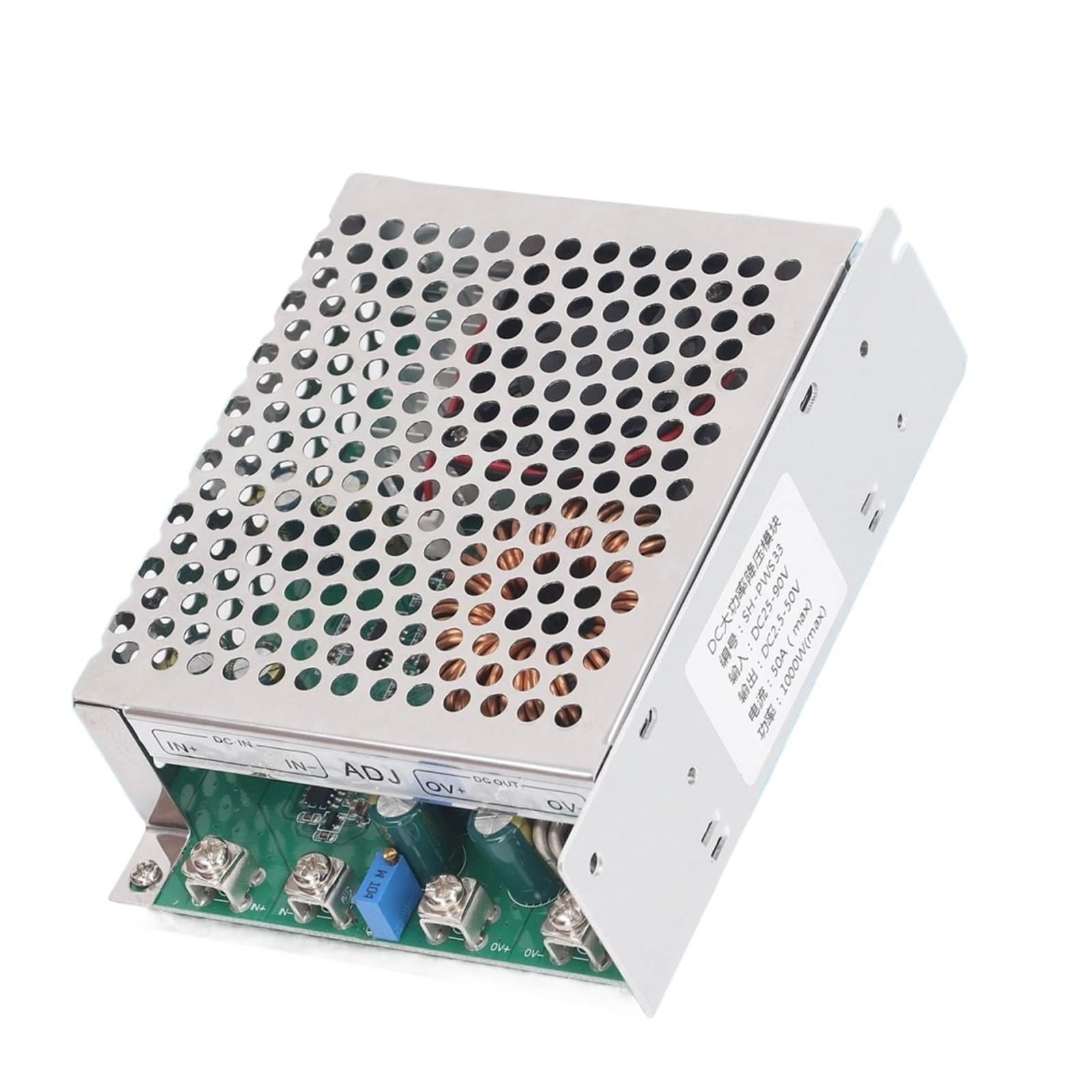 Modulo buck step-down da 25-90 V a 2,5-50 V da 1000 W 50 A con ventola