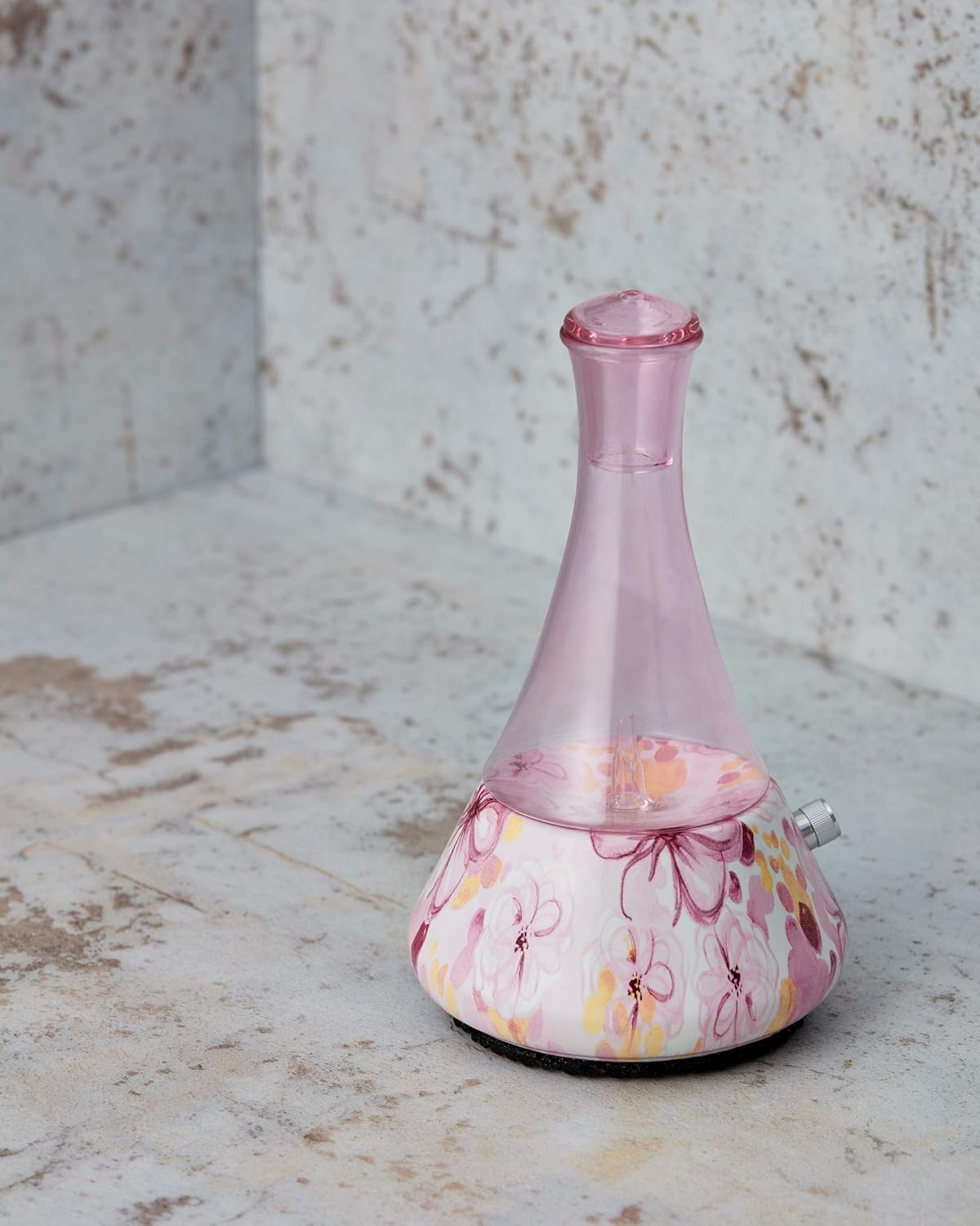 Opulence - Nebulizing Essential Oil Diffuser for Aromatherapy with Ceramic Base and Touch Sensor Light Switch - Premium Home & Professional Use - No Heat, No Water, No Plastic … (Grey Marble)