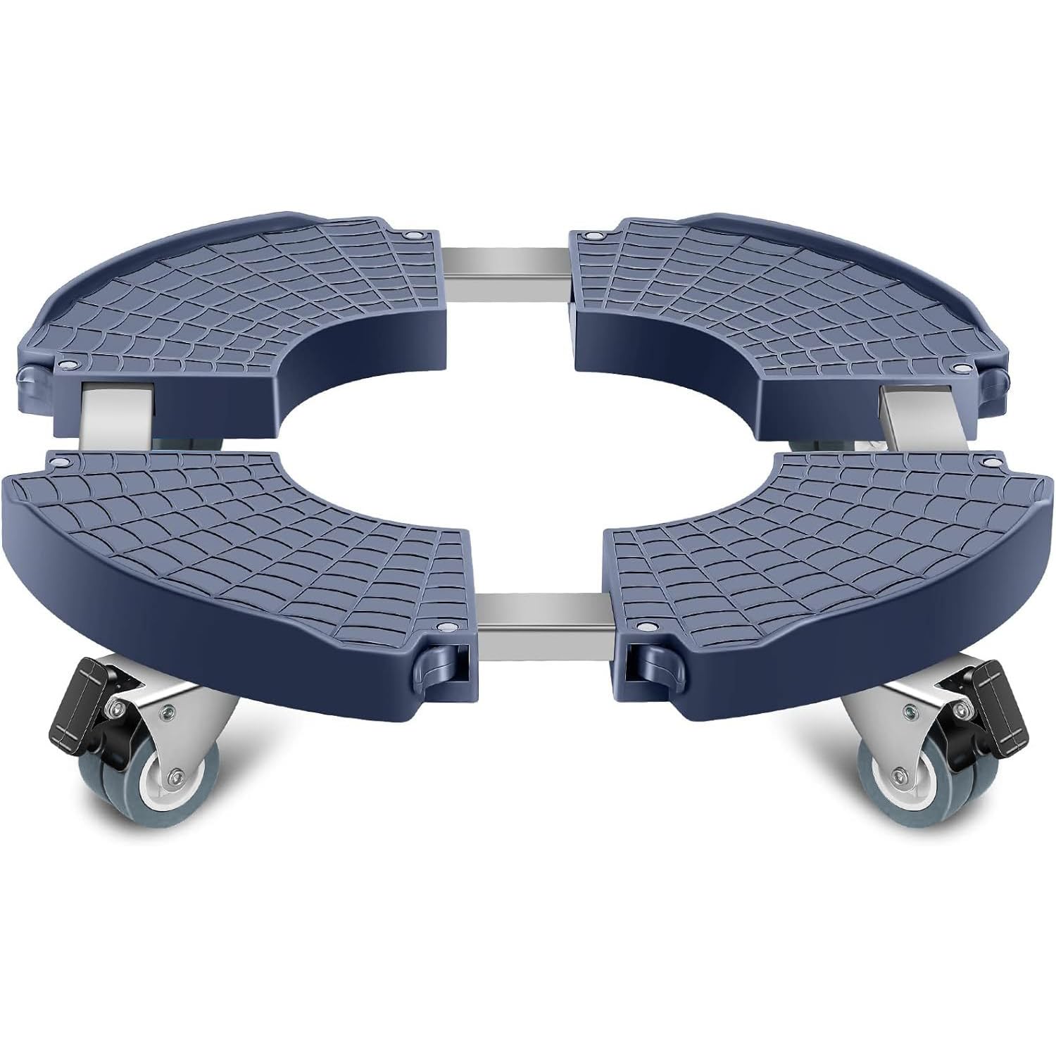 Ccarzzi Plant Caddy with Wheels Adjustable Heavy Duty Plant Stand with 4 Lockable Casters, Diameter 40-54CM, 150KG Capacity, for Indoor Outdoor Large Plant Pot Mover