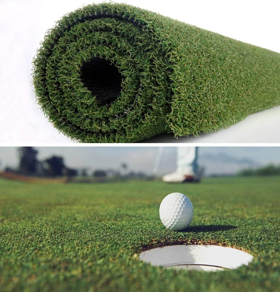 Pro Putting Green Artificial Grass Golf Turf - Indoor Outdoor Golf Training Mat, Astroturf Synthetic Fake Grass for Baseball Football Gym Sports