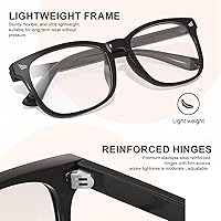 Vista 4 de hunsquer Gafas de luz azul para mujer/hombre, gafas de luz azul para computadora