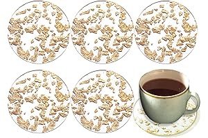 Gold Foil Acrylic Drink Coasters: A Symphony of Style and Functionality