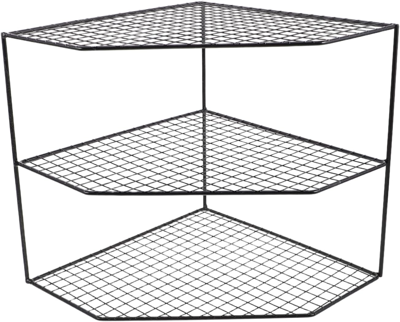 PRETYZOOM Multi Functional Kitchen Countertop Organizer Corner Spice Rack Bathroom Shelf Space Saving Storage for Toiletries Pots and Kitchen Essentials