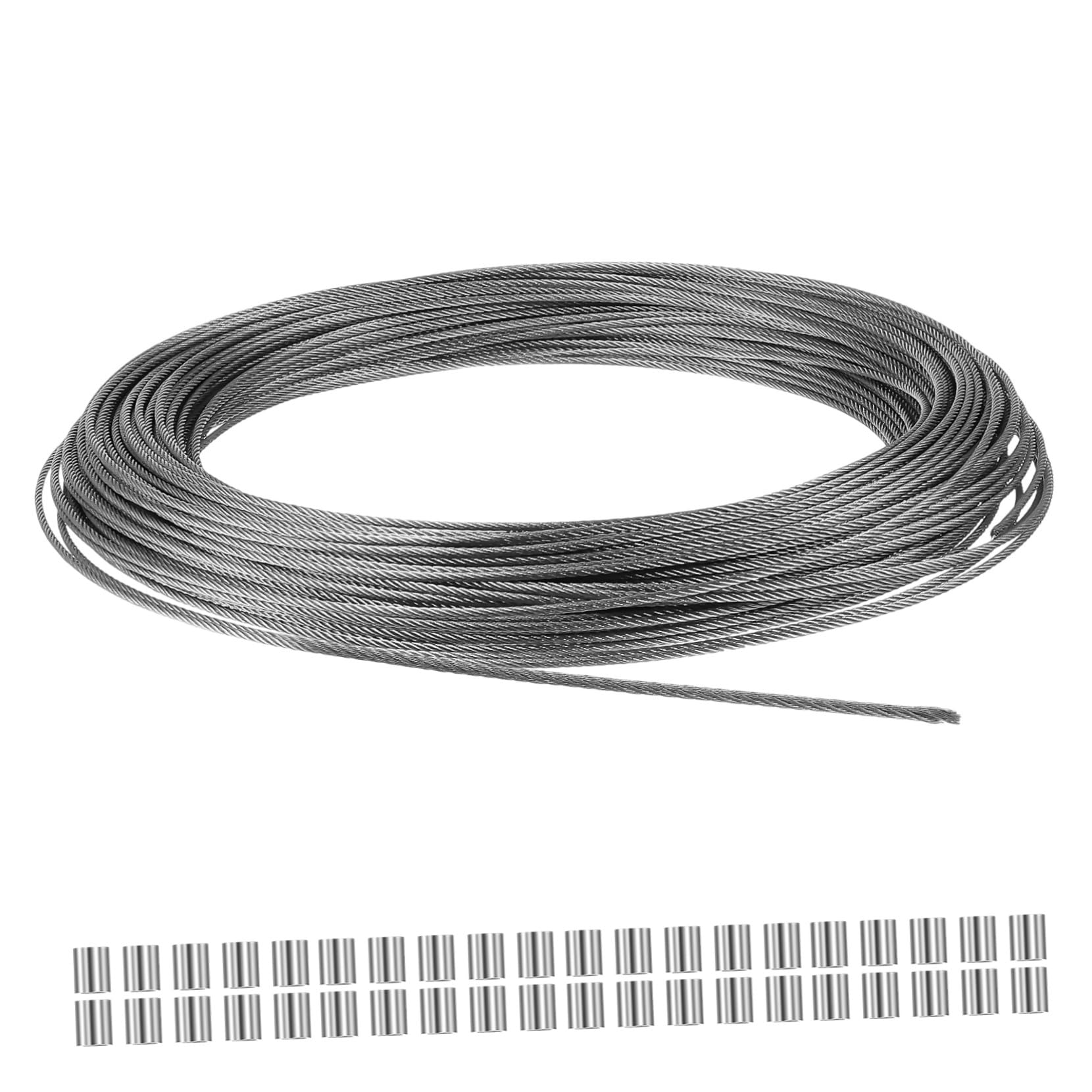 Câble en acier inoxydable LIFKOME gris pour ligne de vêtements d'extérieur