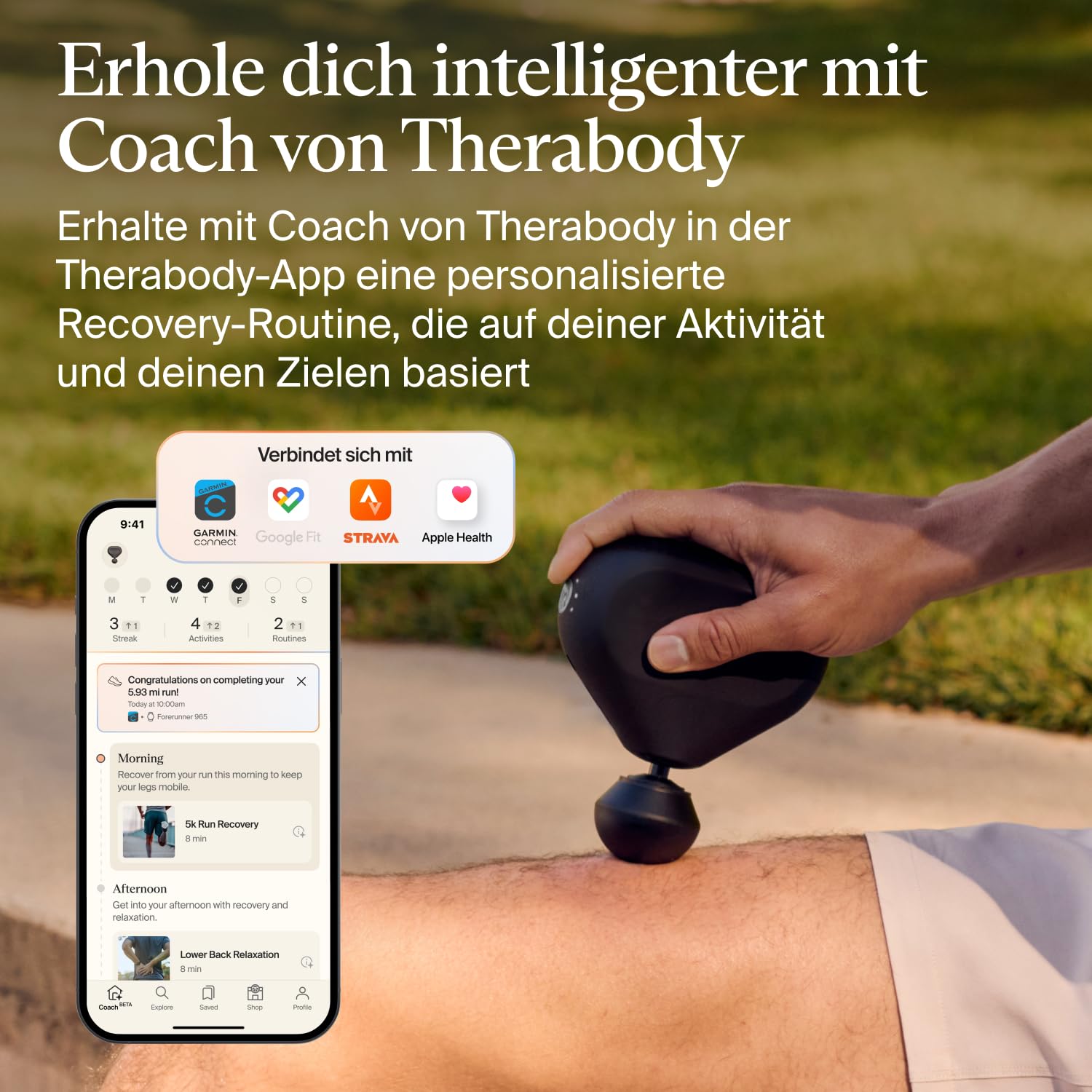Therabody TheraGun Mini-Massagepistole zur Schmerzlinderung, 3. Generation schwarze Percussion-Therapie