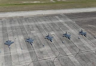 Pasadena, TX Photo - U.S. Air Force Jets on The Tarmac at Ellington Airport - 14in x 11in