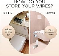 Vista 3 de Day Moon™ Soporte de papel higiénico de níquel cepillado Soporte de papel higiénico independiente con almacenamiento - Soporte de papel higiénico