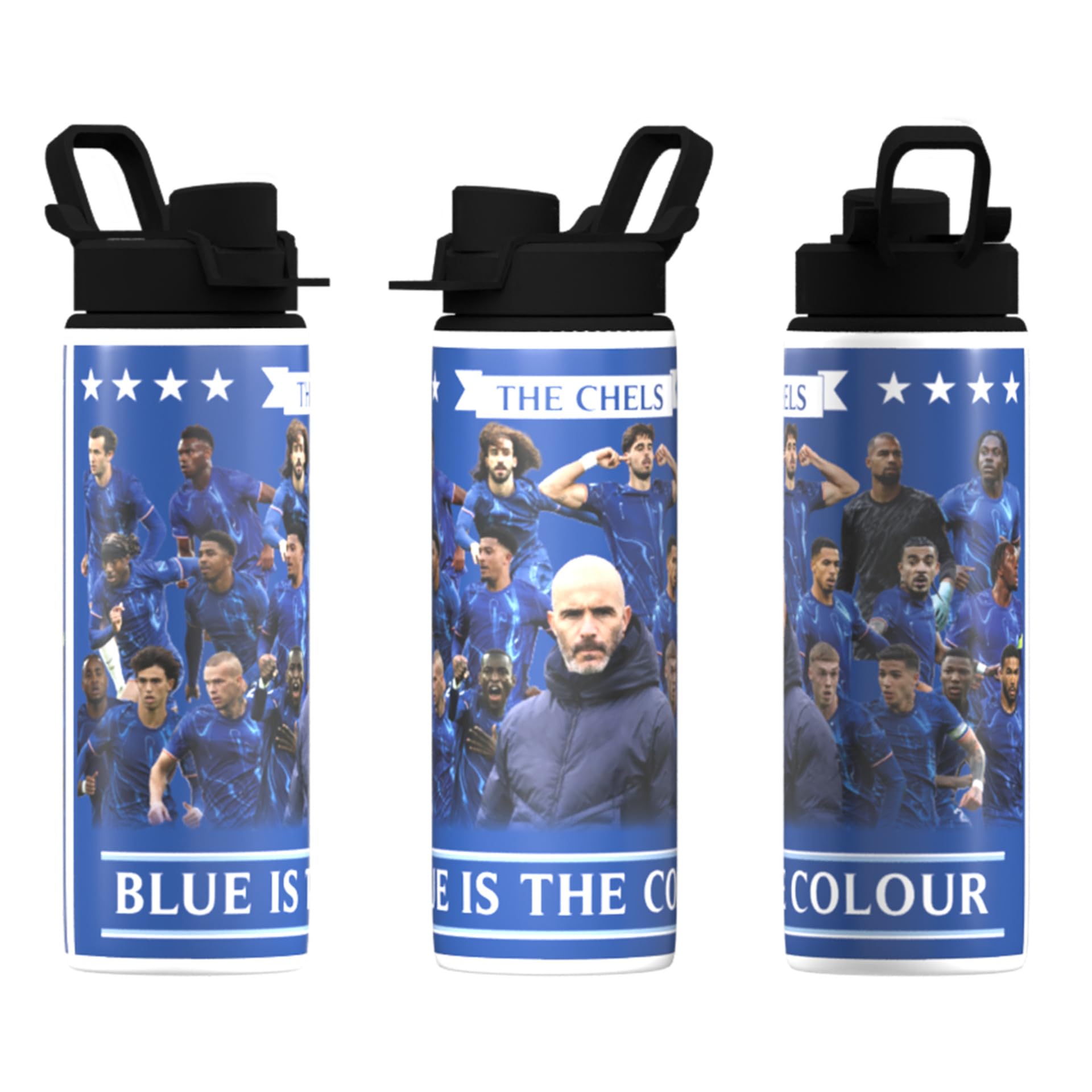 Partisan Chelsea Team Bottle 600ml or 750ml Big Mouth (600ml)