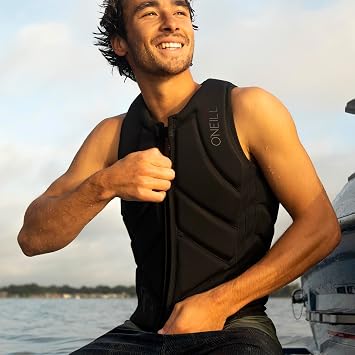 ONeill Mens Slasher Comp Neoprene Vest, Non-Coast Guard Approved, Light and Ergonomic Impact Protection for Watersports
