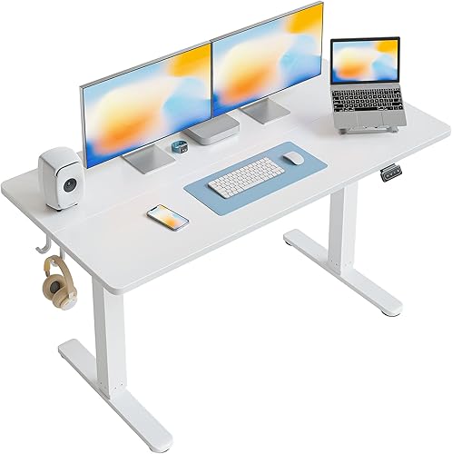 Miniatura 8 de Convertidor de escritorio de altura ajustable de FEZIBO. Elevador de escritorio de 30 pulgadas, soporte de escritorio ergonómico, mesa de trabajo,