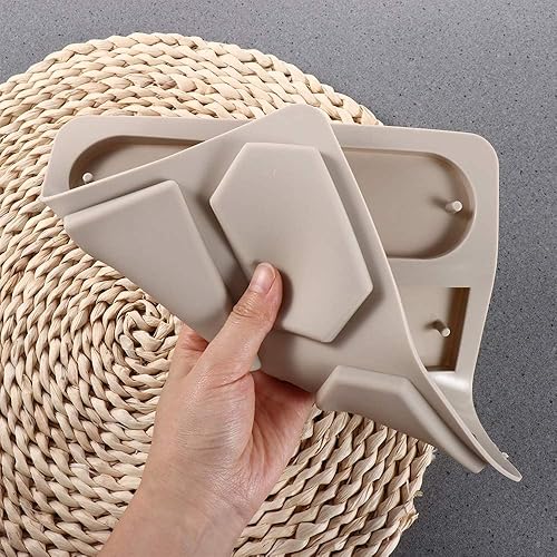 Miniatura 6 de Molde para velas molde de jabón, molde de silicona, rectángulo, elipse, hexágono, decoración del hogar, adornos colgantes, fragancia, vela, resina,