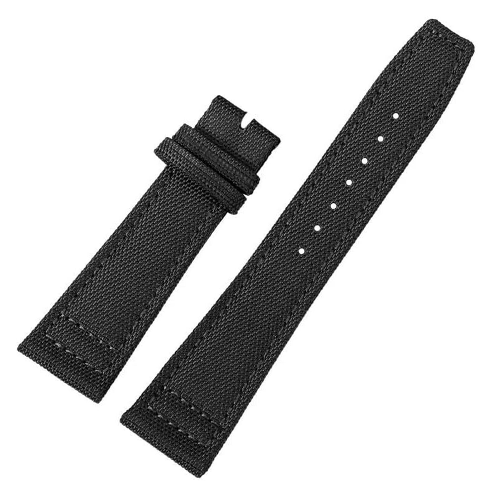 Remplacement du bracelet de la montre intelligente Bracelet en toile de Nylon Bracelet de remplacement de montre intelligente 20/21/22mm Bracelet de remplacement de bande à boucle pliante Bracelet de