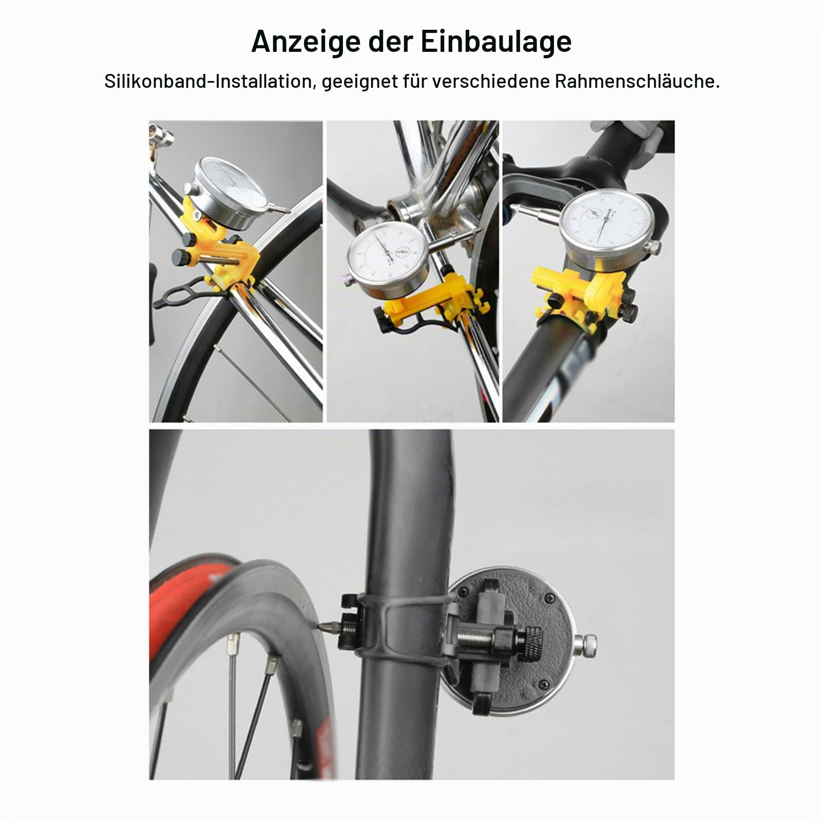 Rad-Zentrierständer, Professioneller Fahrrad-Rad-Zentrierständer, Fahrrad-Rad-Zentrierständer, Fahrrad-Rad-Zentrierständer, Fahrrad-Wartungszubehör (Black)