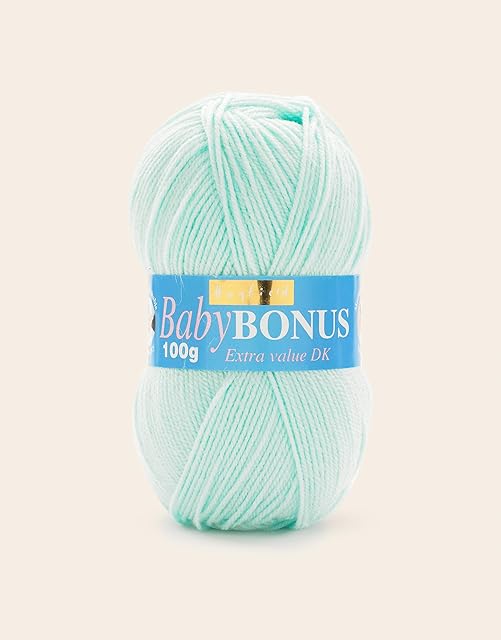 Sirdar Wool Hayfield Bonus DK Double Knitting, Baby Mint (853), 100g