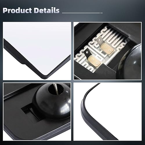 Miniatura 6 de Cristal de espejo inferior para Kenworth T660, repuesto de cristal inferior para espejo inferior con calefacción para Kenworth T170 T270 T370 T440